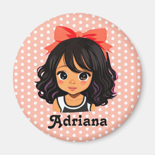 Personalized Little Girl of Colour Magnet
