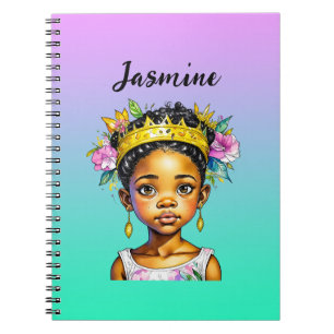 Personalized Little Girl Princess of Colour Notebook
