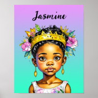 Personalized Little Girl Princess of Colour