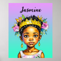 Personalized Little Girl Princess of Colour
