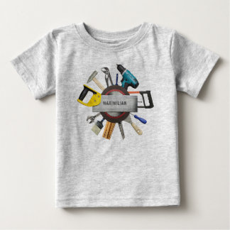 Personalized Little Handyman Tools Birthday Shirt