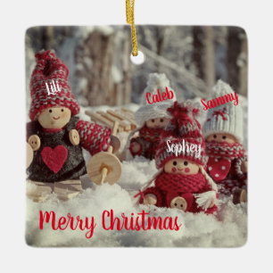 Personalized Little Helpers Ceramic Ornament