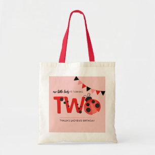 Personalized Little Lady Ladybug Favour Tote Bag