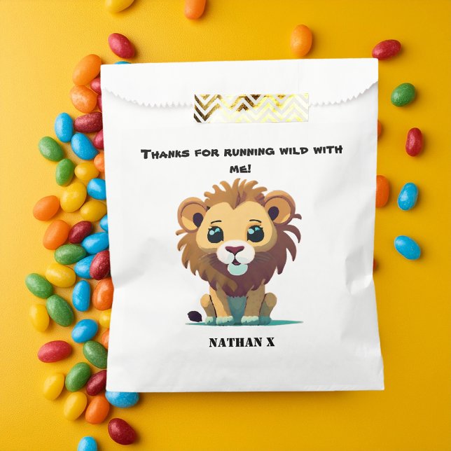 Personalized Little Lion Birthday Favour Bag (Creator Uploaded)
