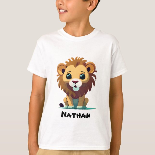 Personalized Little Lion T-Shirt (Front)