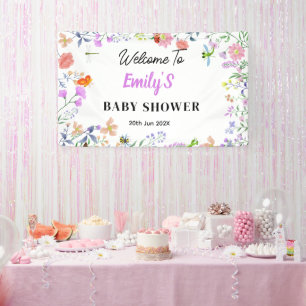 Personalized Little Love Bug Baby Shower Banner