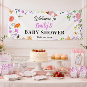 Personalized Little Love Bug Baby Shower Banner