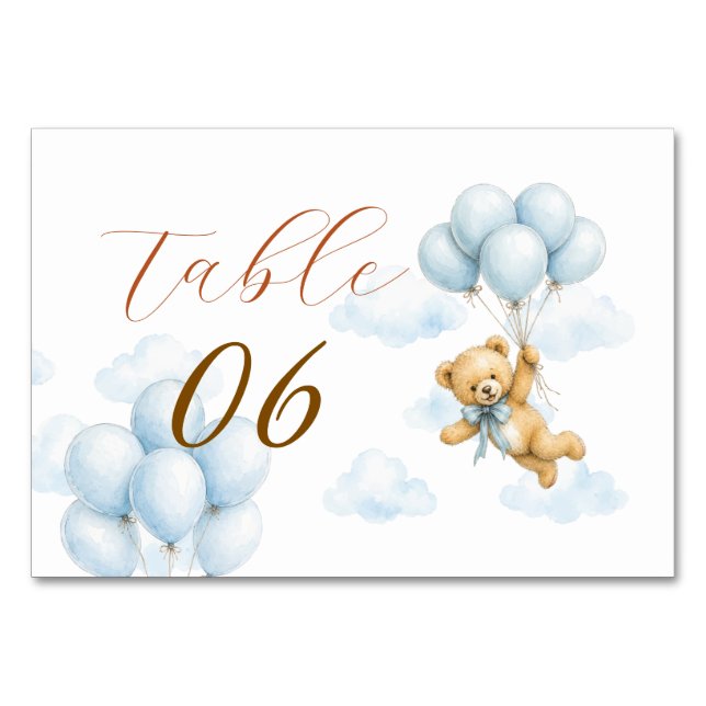 Personalized Little Love Bug Baby Shower Table Number (Front)