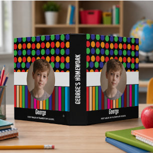 Personalized Little Me Boy Cute Back to School Binder