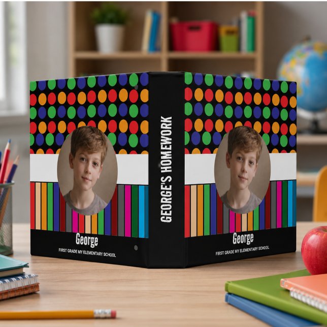 Personalized Little Me Boy | Cute Back to School Binder (Personalized Little Me Boy | Cute Back to School 3 Ring Binder)
