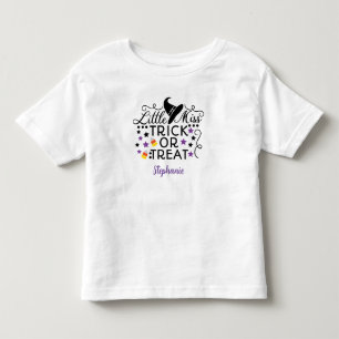 Personalized Little Miss Trick or Treat Witch Hat Toddler T-shirt
