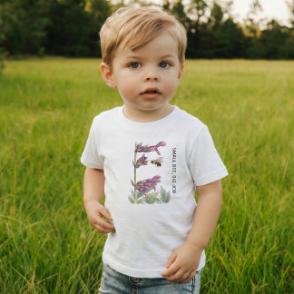 Personalized Little Pollinators Small Bee Toddler T-shirt