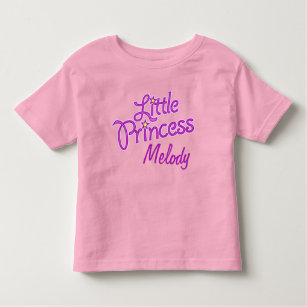 Personalized Little Princess graphic text girls Toddler T-shirt