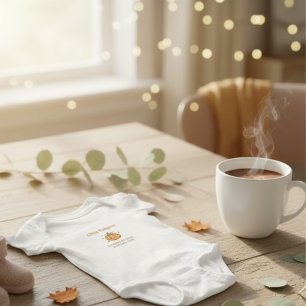 Personalized Little Pumpkin Baby Blanket Bodysuit