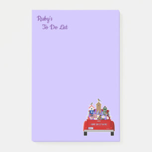 Personalized Little Red Truck Spring Post-it Notes