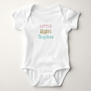 PERSONALIZED LITTLE SISTER one-piece  Baby Bodysuit