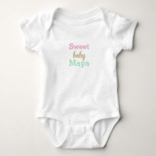 PERSONALIZED LITTLE SISTER one-piece  Baby Bodysuit