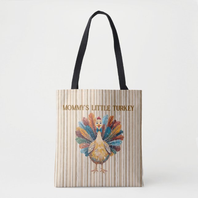 Personalized "little Turkey" design Tote Bag (Front)