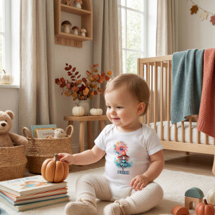 Personalized Little Witch Baby Halloween Bodysuit