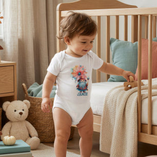 Personalized Little Wizard Baby Halloween Bodysuit
