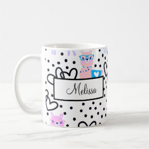 Personalized Llama Two-Tone Coffee Mug