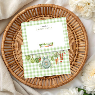 Personalized Locally Grown Fresh Farmers Notecard