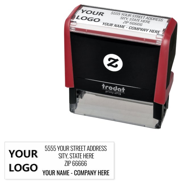 Personalized Logo Address Name Business Stamp (In Situ)