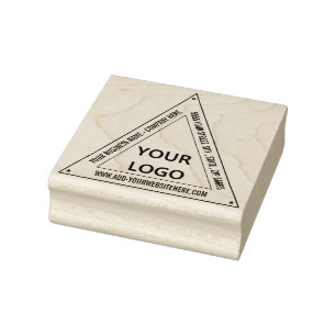 Personalized Logo Address Triangle Rubber Stamp