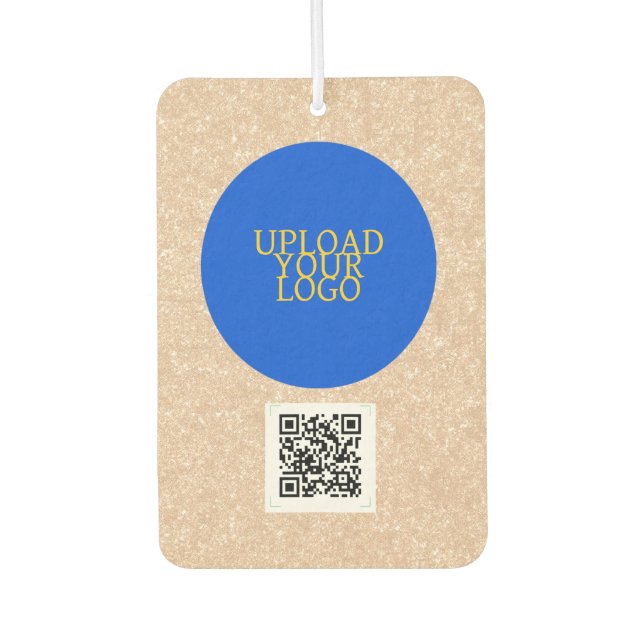 Personalized Logo And QR Code Air Freshener (Front)