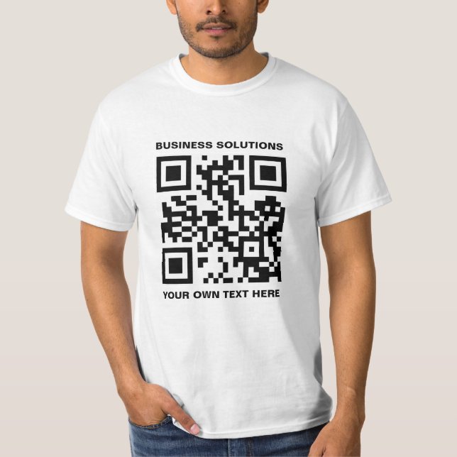 Personalized logo and QR code T-Shirt (Front)