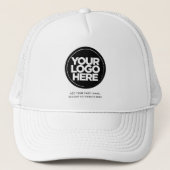 Personalized Logo and Text Baseball Trucker Hat (Front)