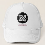 Personalized Logo and Text Baseball Trucker Hat<br><div class="desc">Create your very own corporate Trucker Hat! Our sleek and contemporary template comes in a variety of colours, offering full customization options to showcase your business logo, chosen photograph or image. Enhance personalization by adding your name, company slogan or moniker, promotional Instagram handle, or any personalized text of your choice....</div>