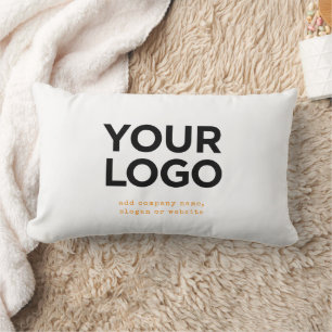 Personalized Logo and Text Corporate Lumbar Pillow