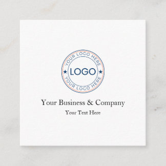 Personalized Logo and Text Enclosure Card