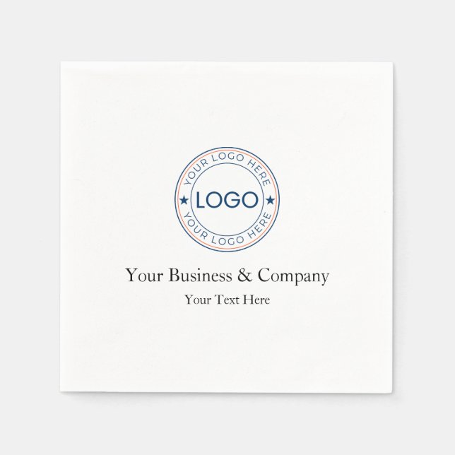 Personalized Logo and Text Napkin (Front)