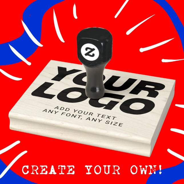 Personalized Logo and Text Professional Template Rubber Stamp (RUBBER STAMP)