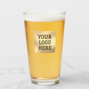 Personalized Logo Business Company Script Beer Glass