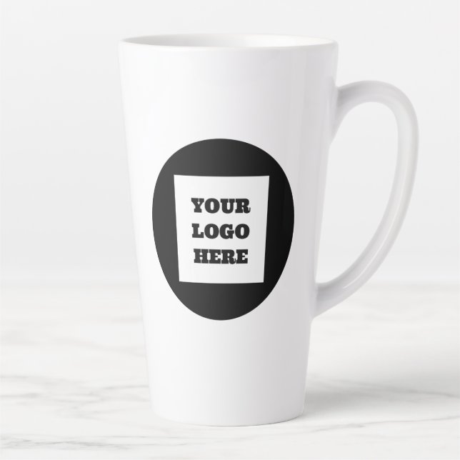 Personalized Logo Business Company Script Beer Latte Mug (Right)