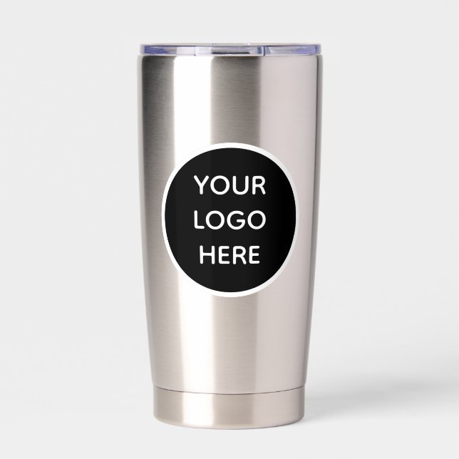 Personalized Logo Business Company Script Insulated Tumbler (Front)