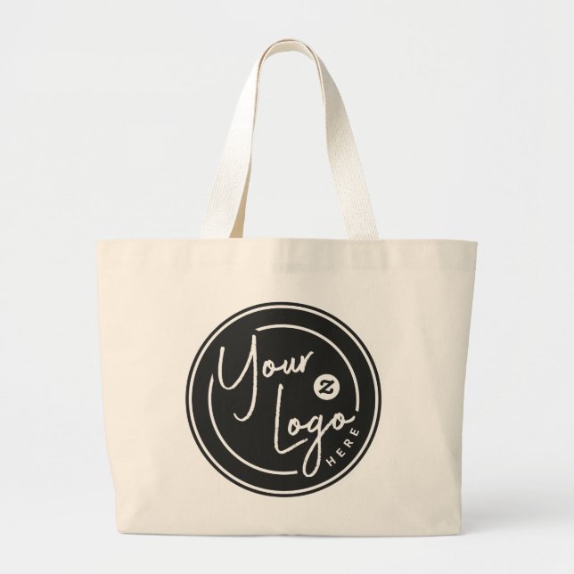 Personalized Logo Business Large Tote Bag (Front)
