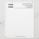 Personalized Logo Business Name Info Letterhead<br><div class="desc">Custom Colours and Font - Your Business Letterhead with Logo Name Address Text Contact Info - Choose / add your favourite text font / size / colours ! Resize and move or remove and add elements - Image / text with Customization tool ! Good Luck - Be Happy :)</div>