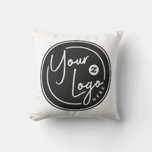 Personalized Logo Business Throw Pillow