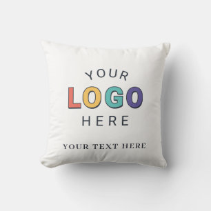 Personalized Logo Business Throw Pillow