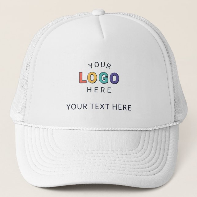 Personalized Logo Business Trucker Hat (Front)