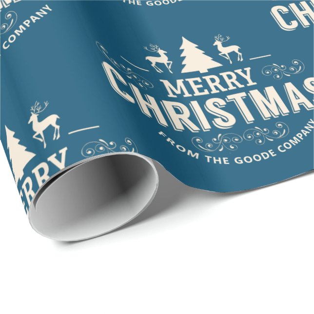 Personalized Logo Custom Christmas Wrapping Paper (Roll Corner)