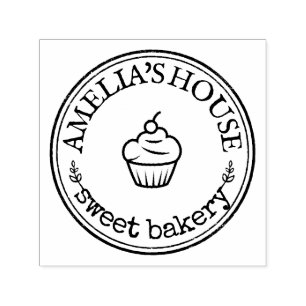 Personalized Logo Custom Rustic Self-inking Stamp