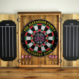 Personalized Logo & Custom Text Business Company Dartboard