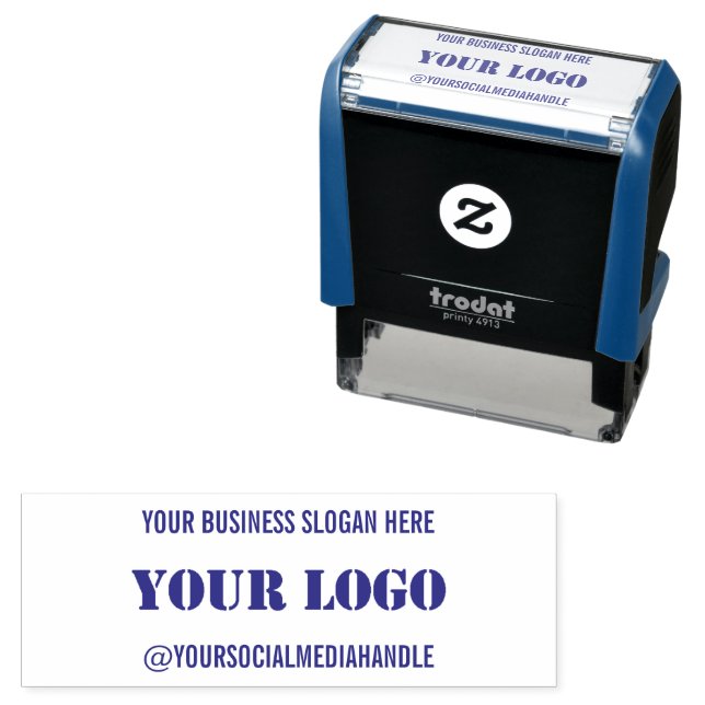 Personalized Logo Custom Text Self-inking Stamp (In Situ)
