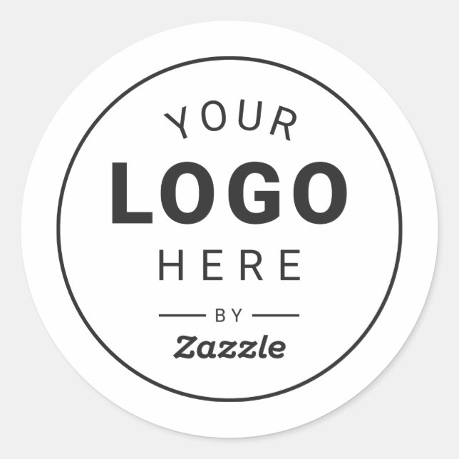 Personalized Logo Design Classic Round Sticker (Front)