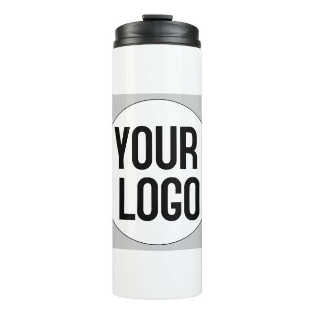 Personalized logo design template on thermal tumbler (Front)